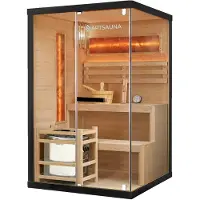 Artsauna Binnensauna Vantaa - Met Zoutstenen - 120x120x190 cm