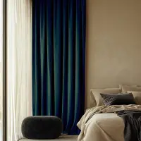 Fresh & Co Velvet Gordijnen Verduisterend - Haken - Groen 300 x 250