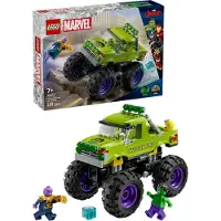 LEGO Marvel De Hulk Truck vs. Thanos Bouwbaar Superhelden Speelgoed voor Kinderen met Minifiguren 76312