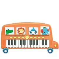 Reig Musicales Fisher Price Buslion Piano Oranje