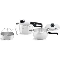 Fissler Hogedrukpan VITAVIT PREMIUM, set van 2, 3,5 l + 4,5 l, Fissler