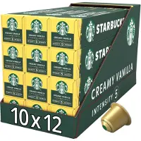 Starbucks by Nespresso capsules Creamy Vanilla - 10 koffiecups x 12 doosjes
