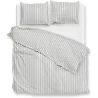 Zohome Zo Home Dekbedovertrek Righe di Percalle - northern grey 240x200/220cm