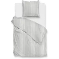 Zohome Zo Home Dekbedovertrek Righe di Percalle - northern grey 140x200/220cm
