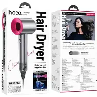 Hoco Föhn Ionisch - Haardroger met Diffuser en Magnetische Opzetstuk - Krachtige Haarföhn - Anti-Frizz - Lichtgewicht - Roze