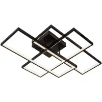 Lucide Design plafonniere Lokero zwart