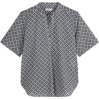 Marc O'Polo Blouse marine / lichtblauw / lichtgrijs / oranje