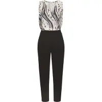 LASCANA Jumpsuit beige / crème / grafiet / zwart
