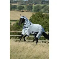 Bucas Vliegendeken Buzz Off X Full Neck Zilver - 165/213