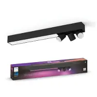 Philips Hue Centris Opbouwspot White and Color - Zwart - Rechthoek - 3-spots