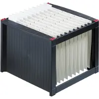 Helit Hangmappendoos - Hängeregistraturregal - Schwarz / Rot H6110092 Zwart, Rood 1 stuk(s)