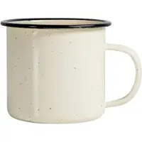 Sagaform Doris emaille mok 35 cl Beige