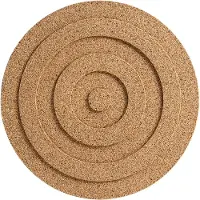 Born In Sweden Circle ronde pannenonderzetter Ø20 cm Bruin