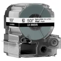 Epson LK-9WBVN tape zwart op wit 50 mm (origineel)