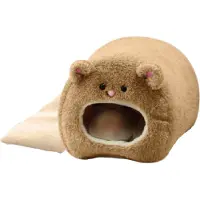 Somstyle Hamster Huisje - Hamsterkooi - Knaagdier Bed - 11x8 cm - Mand - Dieren Accessoires - Bruin