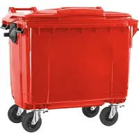 ESE Afvalcontainer 660 liter rood
