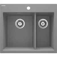 Deante Zqe S503 Granieten Gootsteen Met 1.5 Spoelbak
