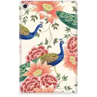 B2Ctelecom Back Case voor Lenovo Tab M10 Plus (3e generatie) Pink Peacock