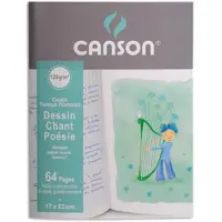 Canson Cahier po‚sie et chant, 120 g/m2, 170 x 220 mm