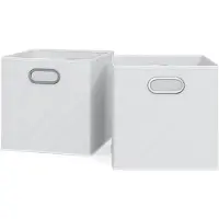 Vicco Opbergbox – 30 x 30 cm Set van 2 Wit