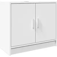 vidaXL Wastafelkast 63x29x55 cm bewerkt hout wit