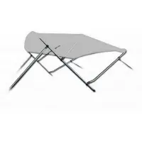 Navishade 3 Boog Biminitop Zonnetent PREMIUM H137 cm GRIJS Breedte 137-152 cm