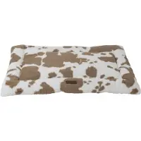 Animal Boulevard Cow Plush benchkussen wit/mokka XXL