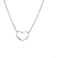 The Jewelry Collection Zilver Gerhodineerde Collier hart 1 1324194