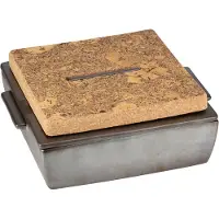 Dutchdeluxes Ovenschaal Rectangular Medium Ceramic Platinum Matt
