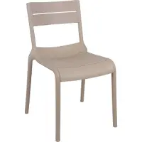 Oviala - Beige kunststof terrasstoel - Paname