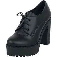 Altercore - Rockabilly Hoge hak - Trixie Vegan - EU36 tot EU40 - voor Vrouwen - zwart | Maat 38