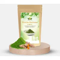 Green Life Japanse Matcha Thee Kurkuma - 50 gram - Een perfecte combi van de intense Matcha en Kurkuma smaak!