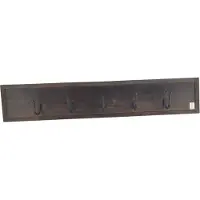 WDMT Houten robuuste kapstok van | 80 x 15 x 10 cm | Kapstok | Houten kapstok | Landelijk | 5 haken | Wandkapstok