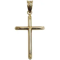 Christian Geel gouden holle kruis