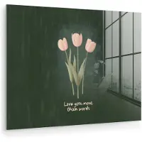 MuchoWow Tulpen - Roze - Tekst - Love