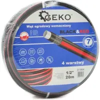 GEKO Tuinslang - Sterk - Zwart/Rood - 50 meter - 1/2"