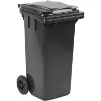 ESE Afvalcontainer 120 liter Grijs - Kliko 120L - Voor restafval - 2 wielen