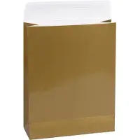 Rotim 25x Cadeauzakken Goud Glossy Medium - 19x7x24cm