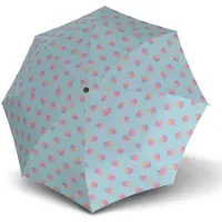 Knirps paraplu A.200 Medium Duomatic Magic Dots Sky Lichtblauw