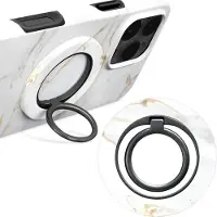 Mobilize MIO Ring Holder Universele MagSafe Houder Wit Marble
