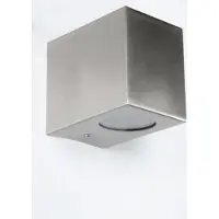Lumidora Wandlamp 70508 - Voor buiten - RIO - GU10 - Staalgrijs - Staal - Buitenlamp - Badkamerlamp - IP44