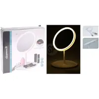 Van Der Meulen make-up spiegel LED speelgoed 18x27cm multicolor.