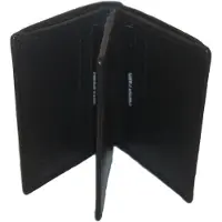 Oi zwart leren pasjesmapje met ruimte voor biljetten / creditcard houder anti skim / portemonneetje voor 11 pasjes zonder muntgeld vak / veilig mapje voor veel pasjes / RFID SAFE / zwart leer / 196