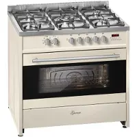 Gurari - gasfornuis - GCH E 911 Cr - elektrisch gasfornuis - 90 cm - Range Coocker - 121L - 8 functies - hete lucht - grill - 5 krachtige branders - 4 kw WOK - natuurgas - propaan gas