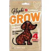 Flamingo f** 2 X ** Famingo hapki grow - chicken round - 85 gr voor puppy's vanaf 4 maanden - geen toegevoegde suiker 2 x 85 gr = 170 gr - gezond en lekker
