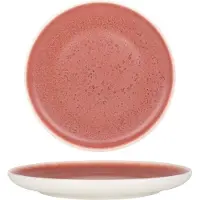 RINART Dessertbord rosa porselein 21 cm set van 6