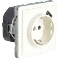 Peha ST inbouwcontactdoos randaarde usb 2.1a 5v crème