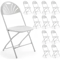 Oviala - 12 opengewerkte inklapbare ontvangststoelen - REKKEM