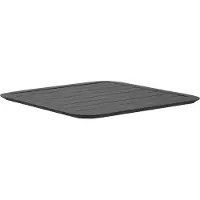 Oviala - Tafelblad 60x60 cm in zwart aluminium - Almada