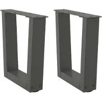 vidaXL Salontafelpoten 2 st V-vormig 30x(30-31,3) cm staal antraciet